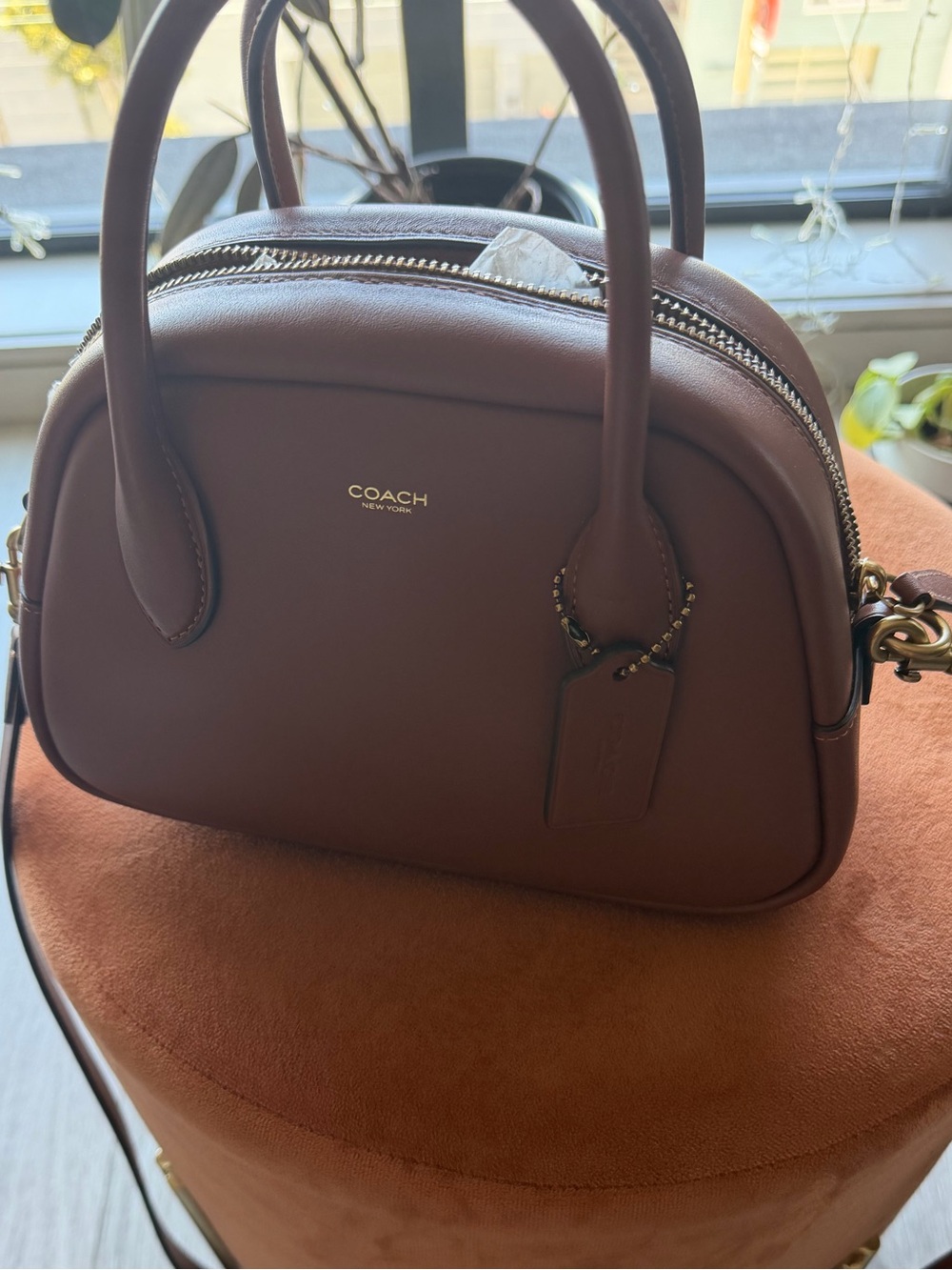 COACH Brown Borough Bowling Bag